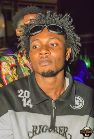 Hood Party event photograph showing a performer or guest at the event