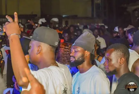 Hood Party event photograph showing guests and the live atmosphere