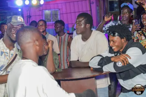Hood Party event photograph showing guests and the live atmosphere
