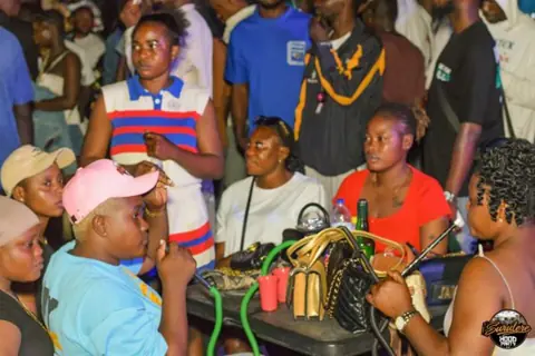 Hood Party event photograph showing guests and the live atmosphere