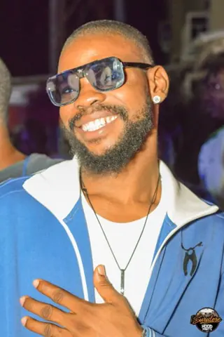 Hood Party event photograph showing a performer or guest at the event