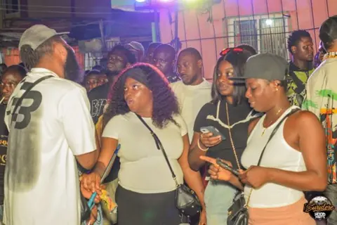 Hood Party event photograph showing guests and the live atmosphere